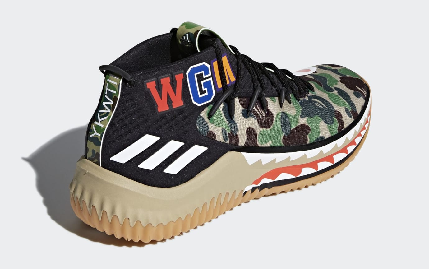 BAPE x Adidas Dame 4 'Green Camo' AP9974 'Black Camo' AP9975