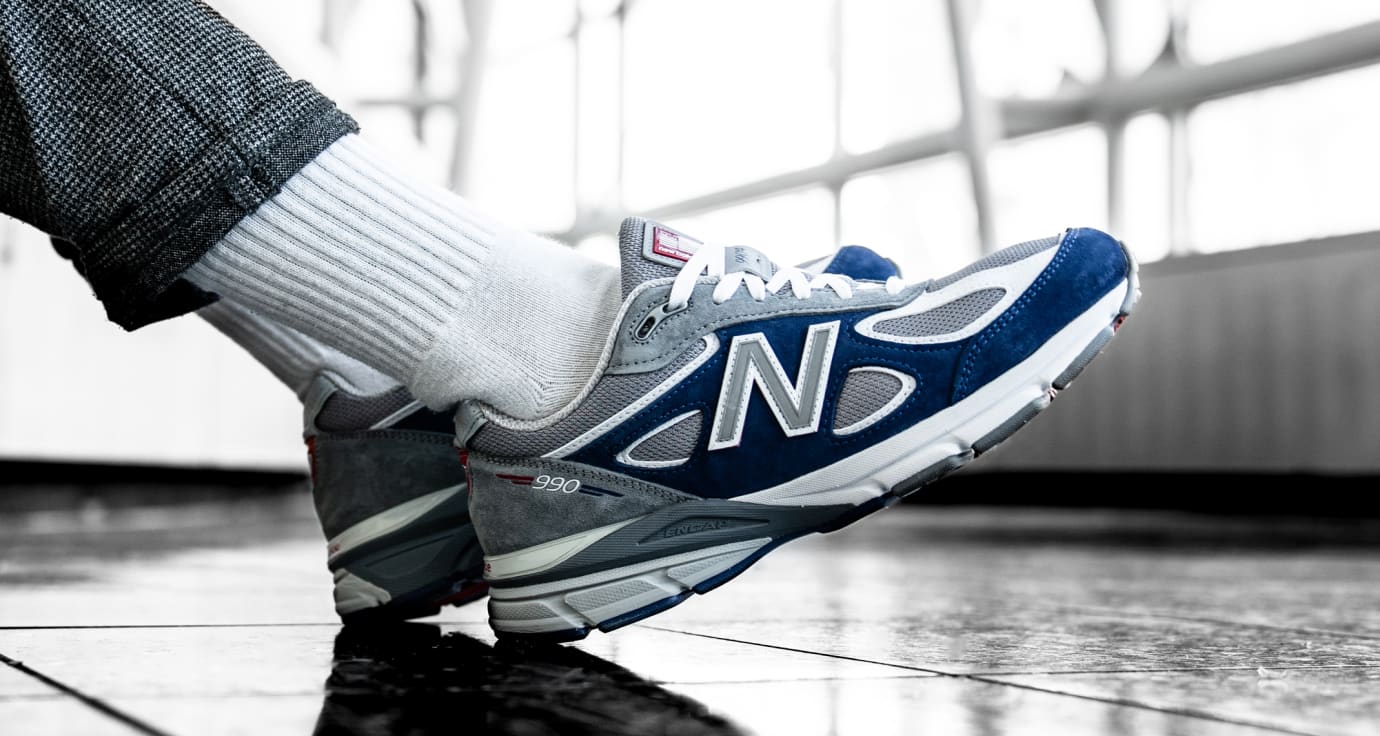 new balance 990 on feet