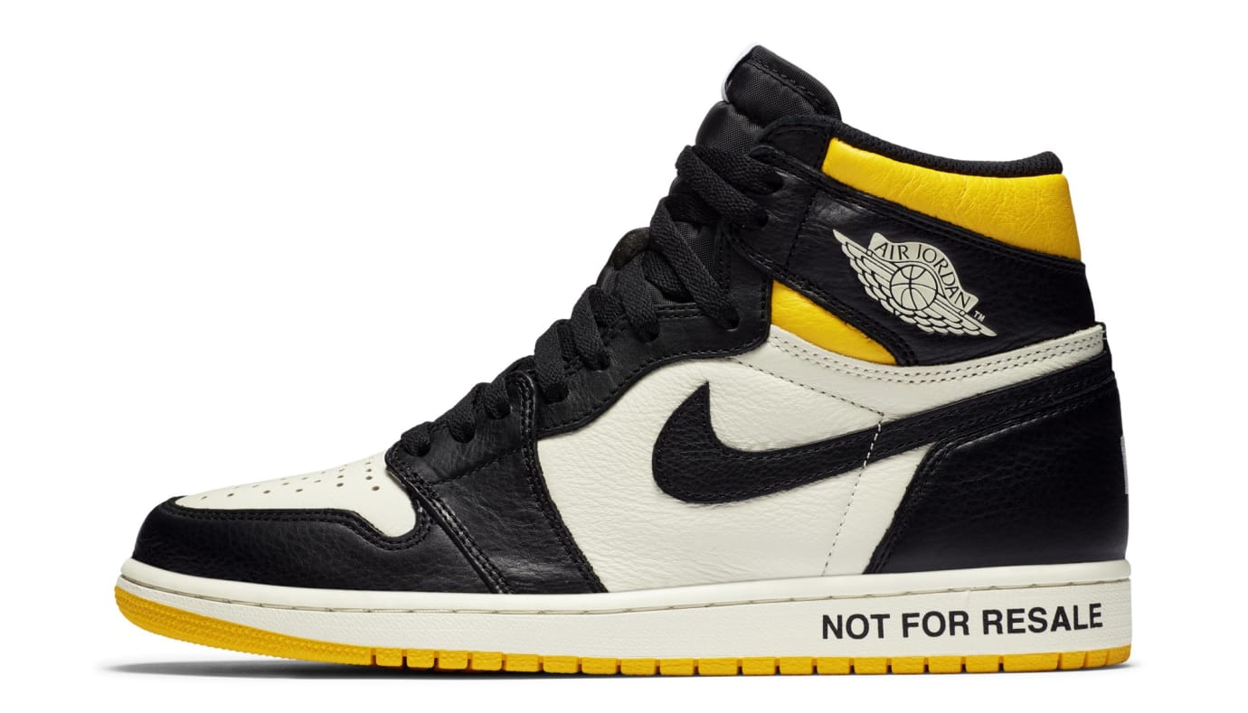 yellow and black jordan 1s