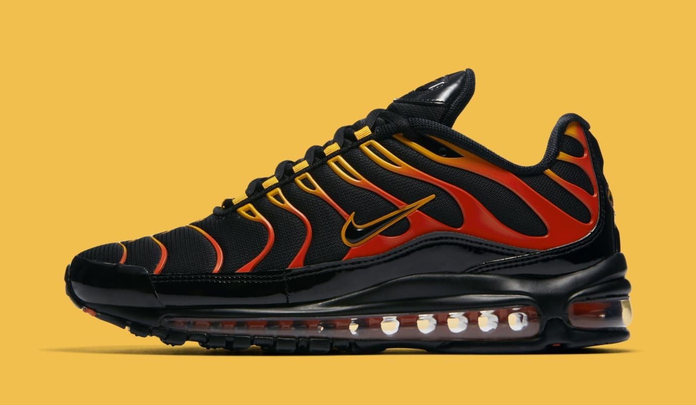 nike air max plus yellow and orange