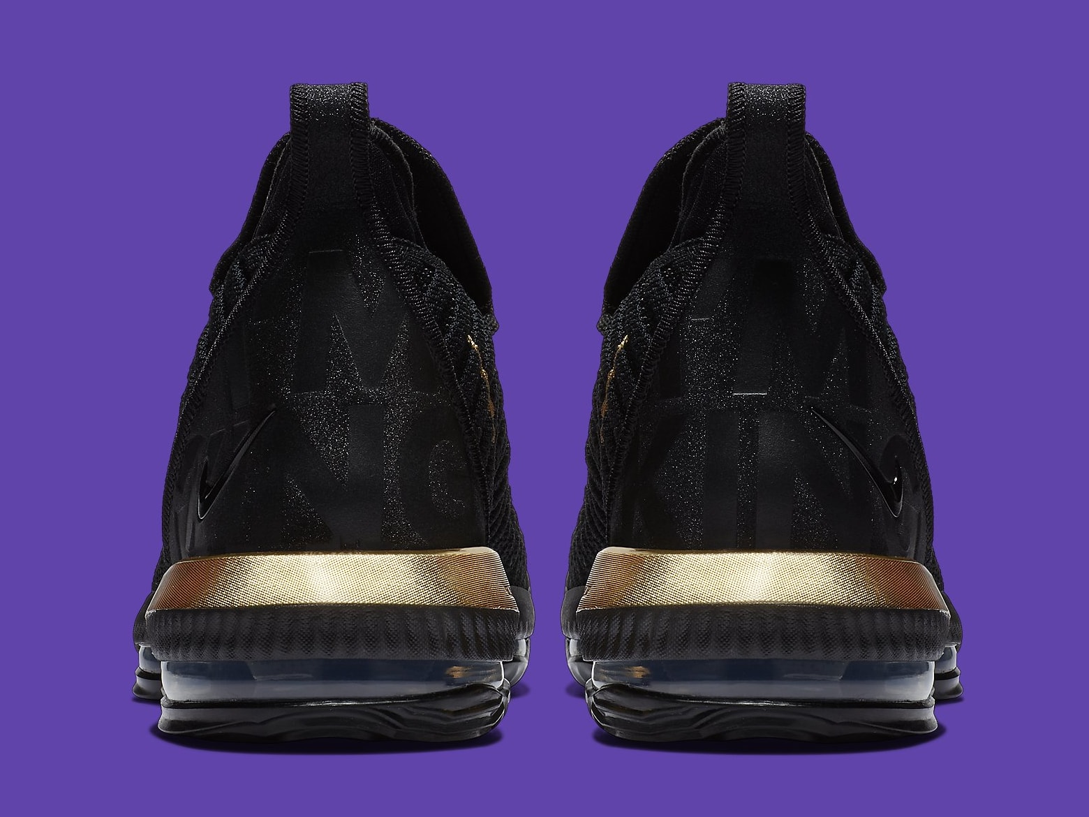 lebron 16 black and gold