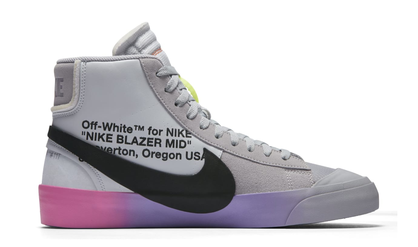 Serena Williams x Off-White x Nike Blazer Mid 'Queen' AA3832-001 (Medial)