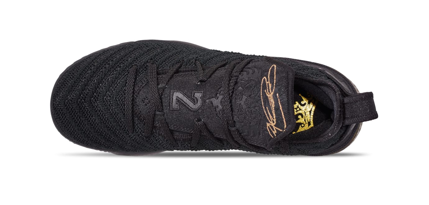 lebron james 16 black and gold