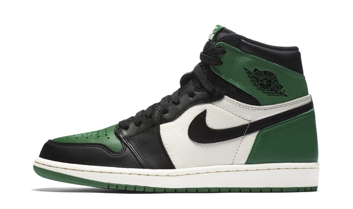 jordan green and black 1s