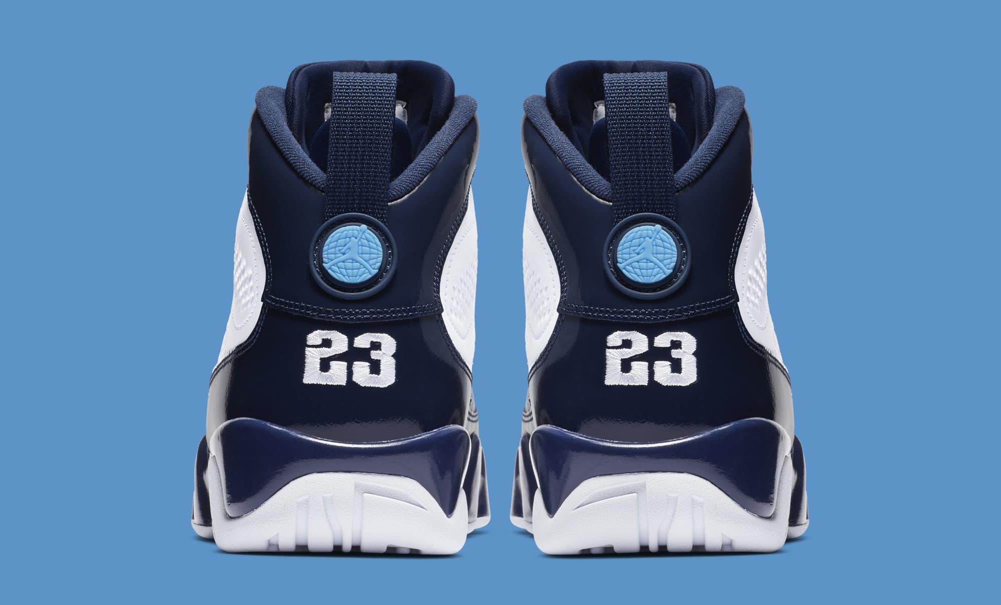 white and blue 9s 2019