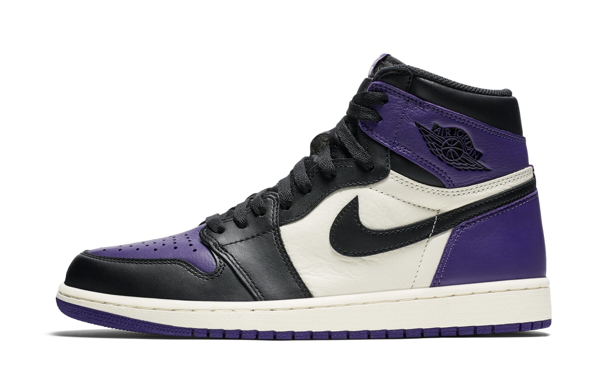Purple and black air jordan 1