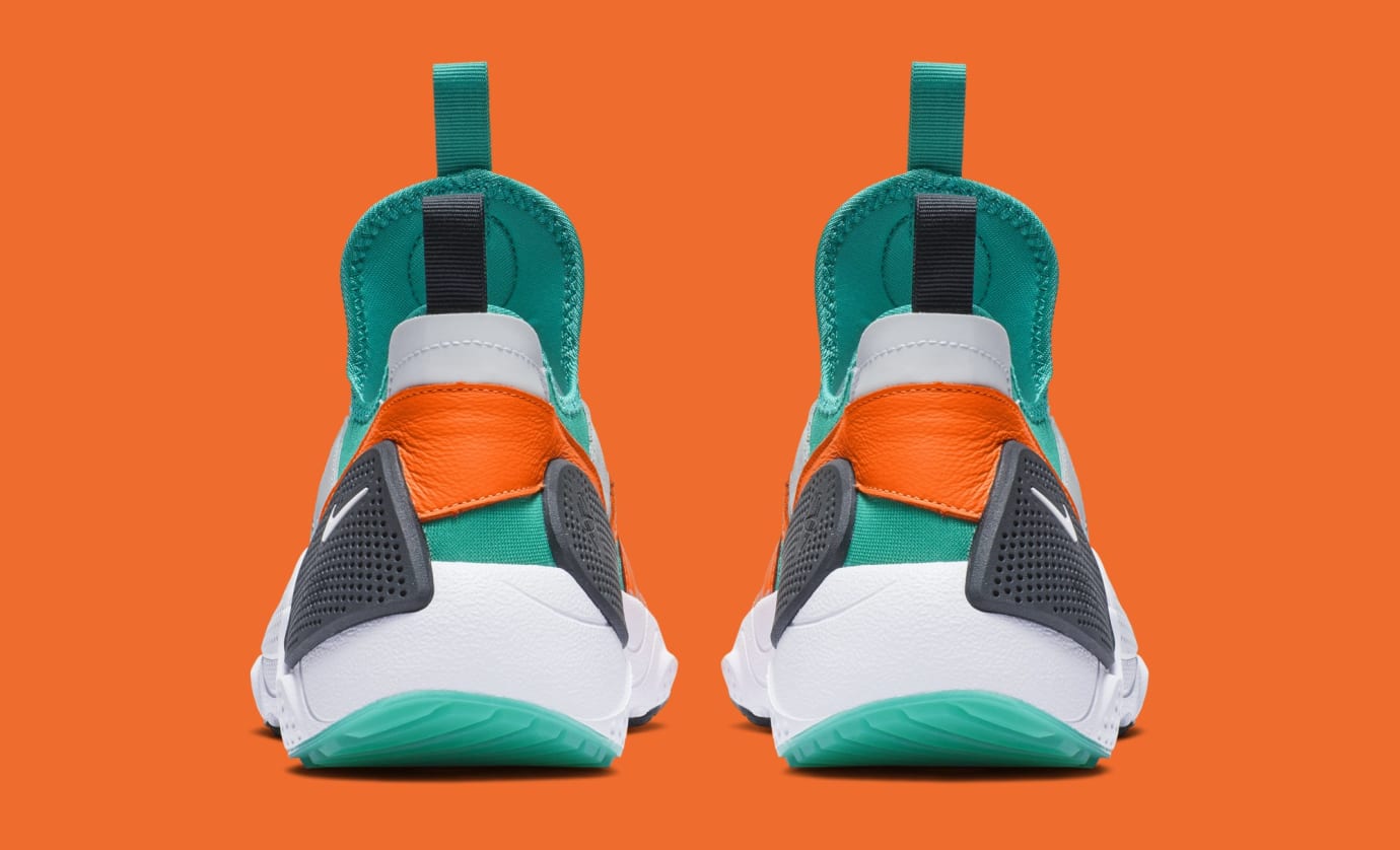 nike huarache edge green orange