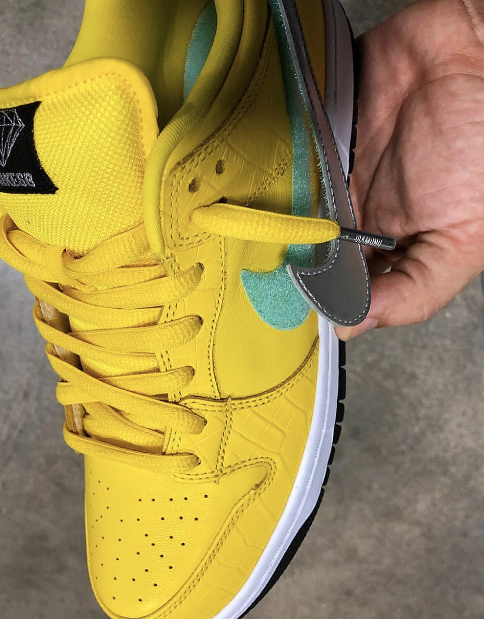 Diamond Supply Co. x Nike SB Dunk Low 'Yellow' Release Date | Sole 