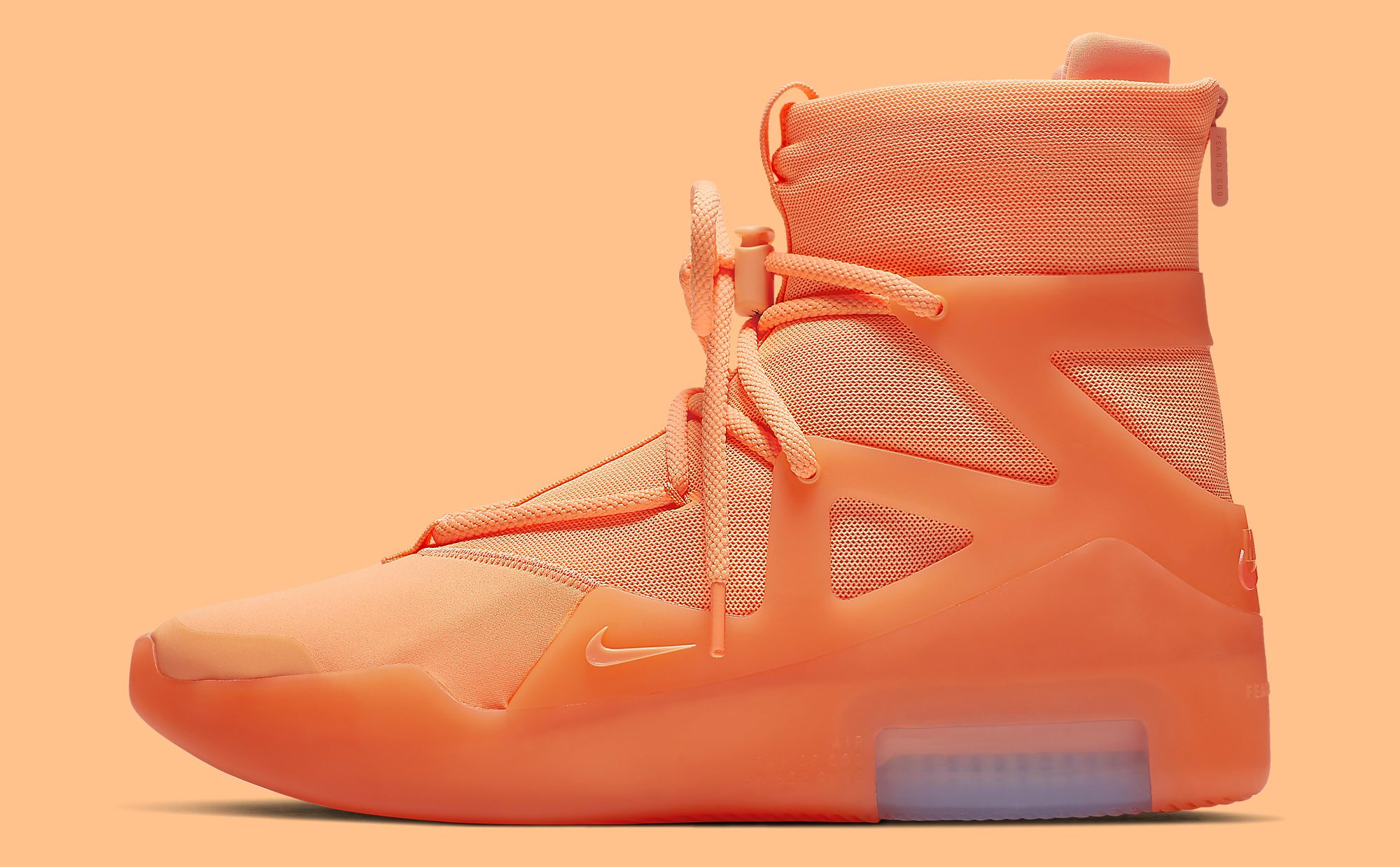 nike air fear of god 1 orange pulse