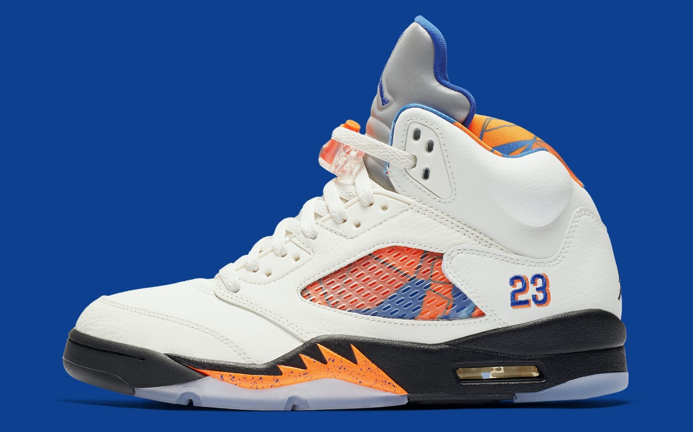 Air Jordan 5 V Sail Orange Peel Black 