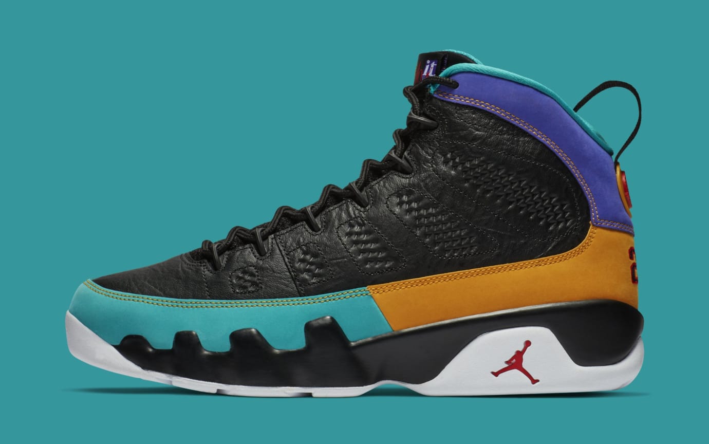 jordan 9s multicolor