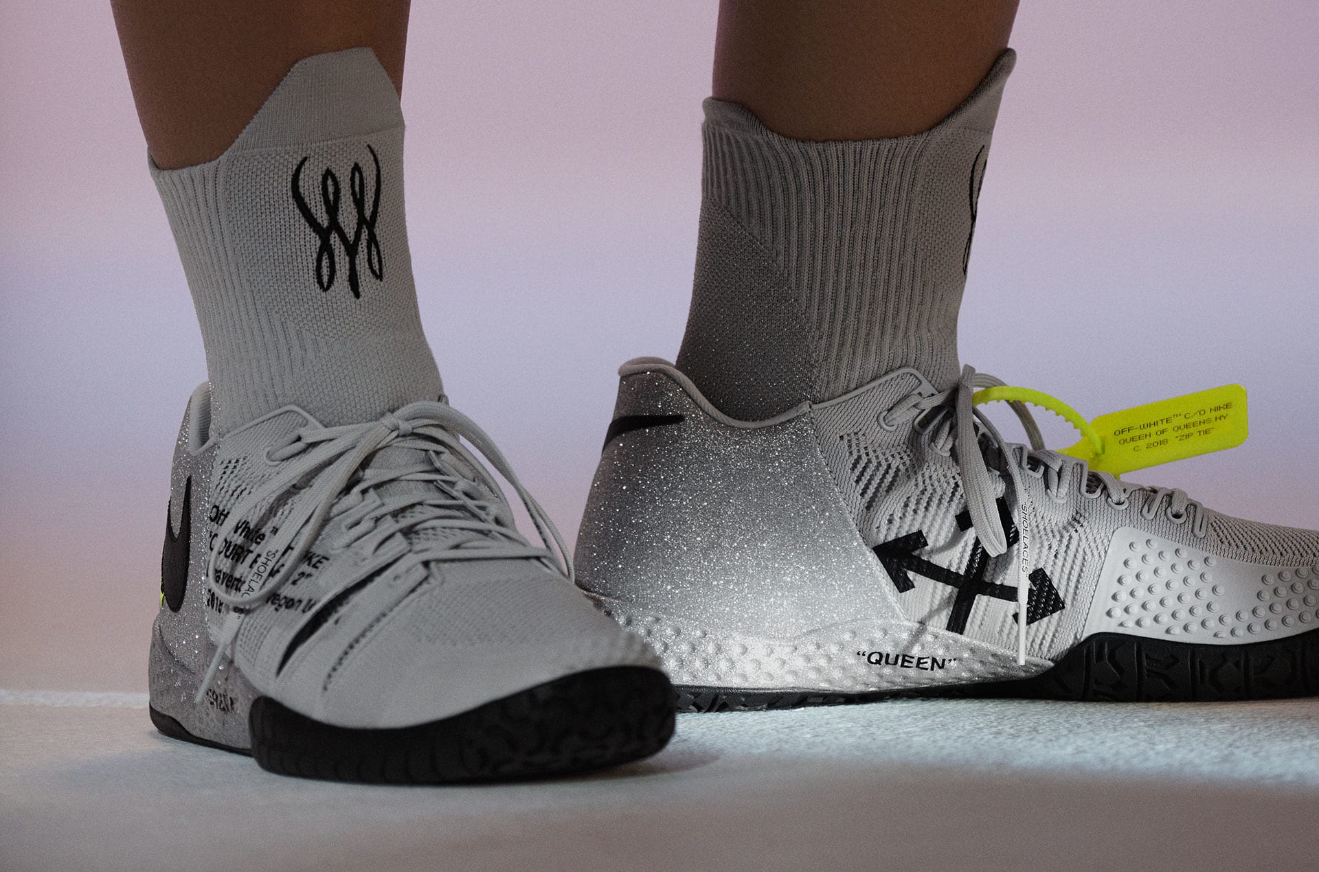 serena williams shoes off white