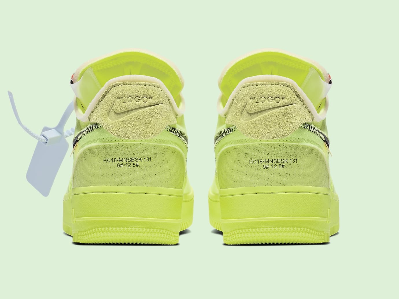 Off White X Nike Air Force 1 Low Volt Cone Black Hyper Jade Ao4606 700 Release Date Sole Collector