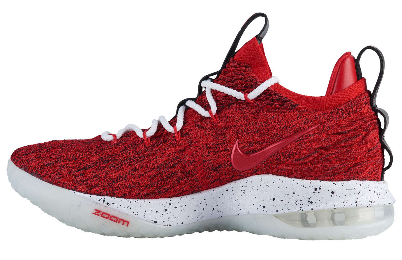 Lebron 15 low red and white 2025