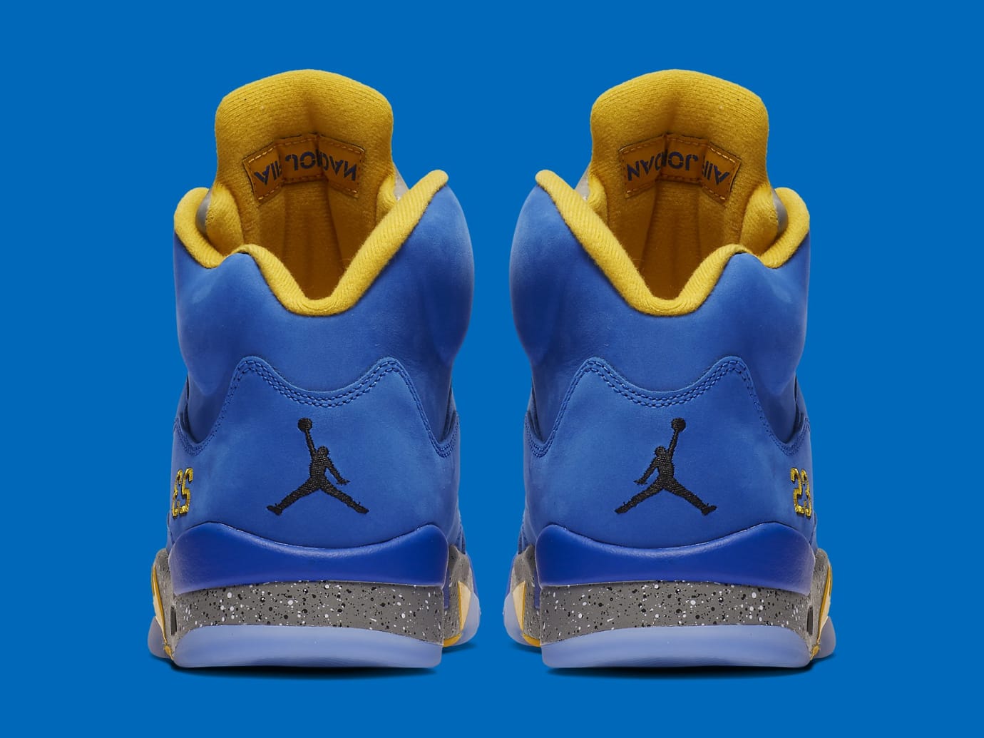 blue and yellow jordan 5 release date