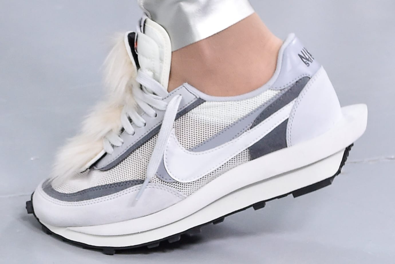 nike x sacai white grey