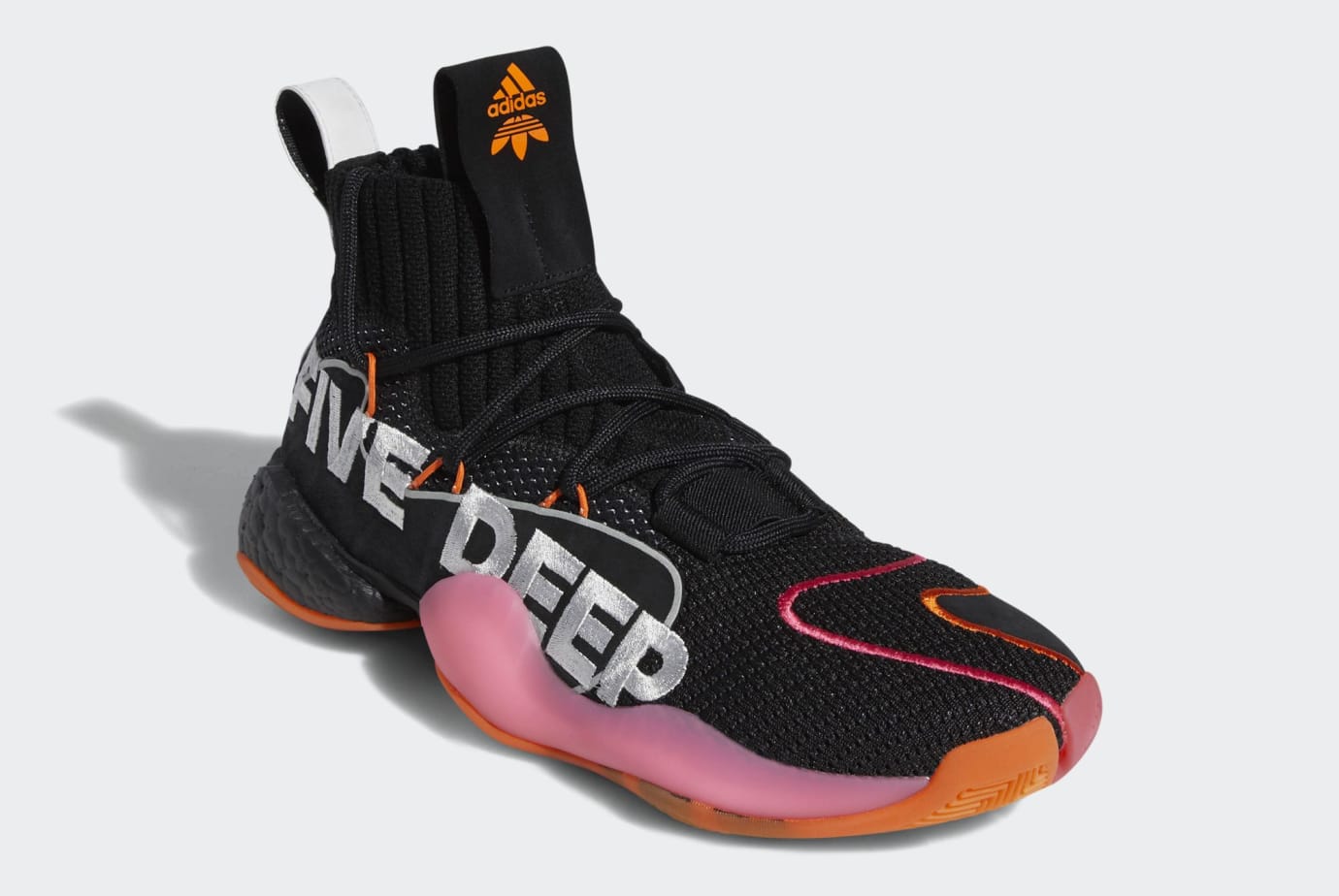 Adidas Crazy BYW X PE 'Wall Way' Core Black/Footwear White/Orange (Toe)
