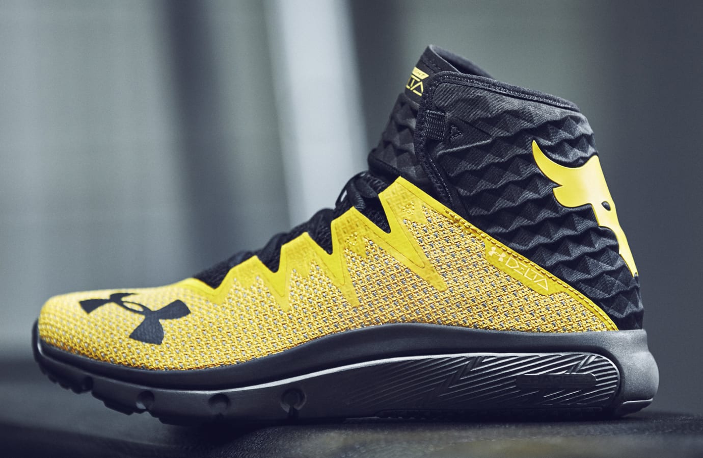 The Rock x Under Armour Project Rock Delta 'Steeltown Gold/Black]