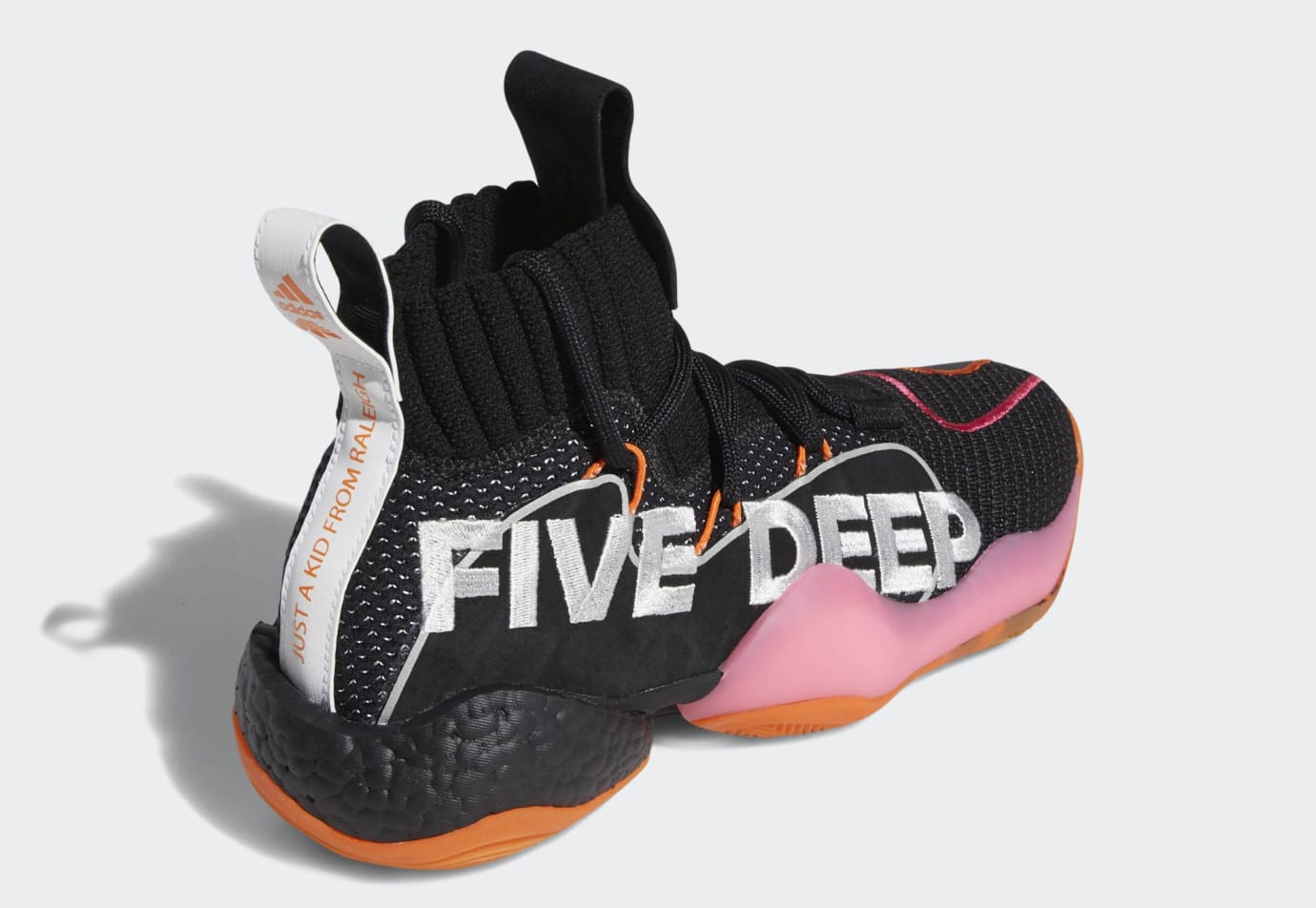 Adidas Crazy BYW X PE 'Wall Way' Core Black/Footwear White/Orange (Heel)