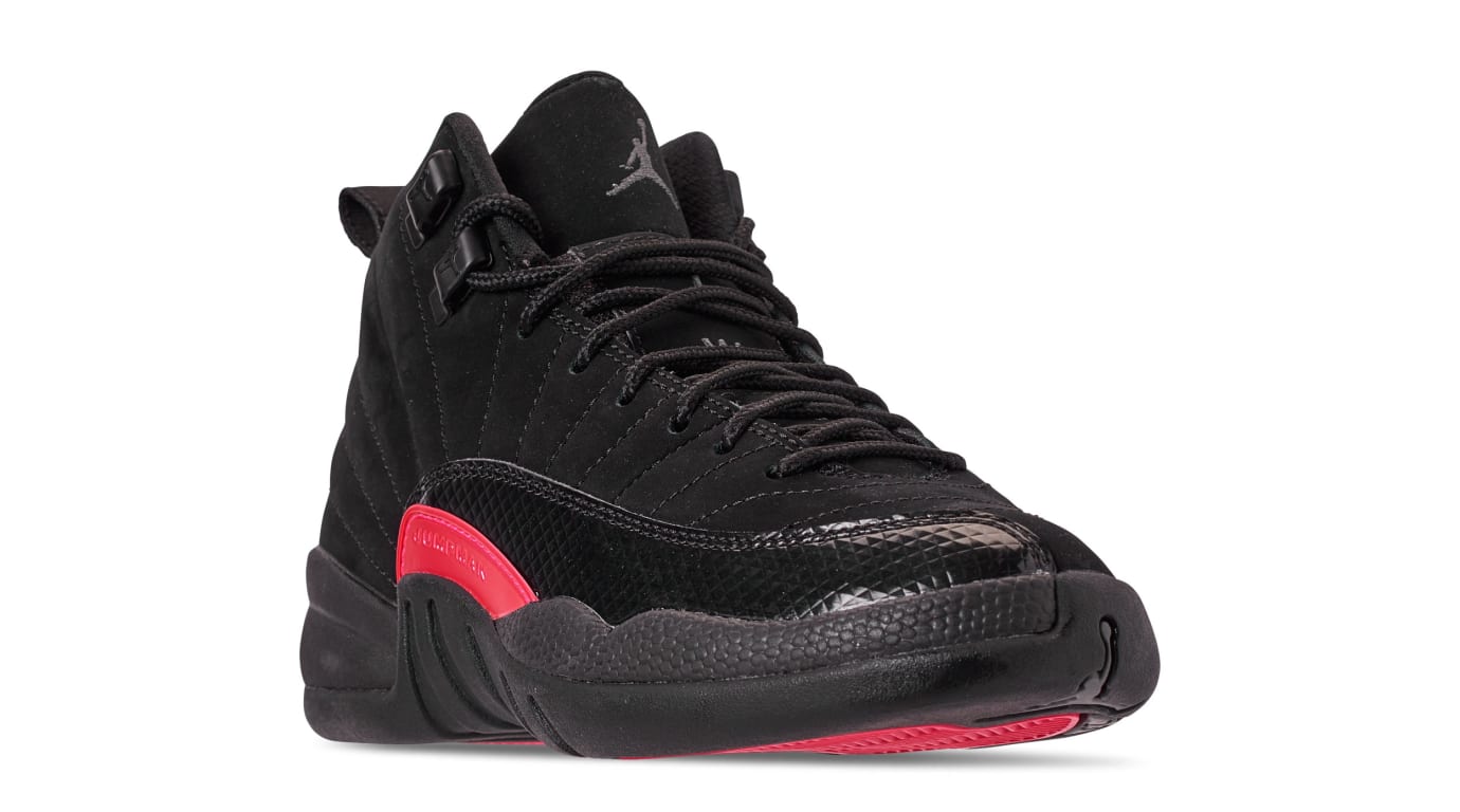 black dark grey rush pink 12s