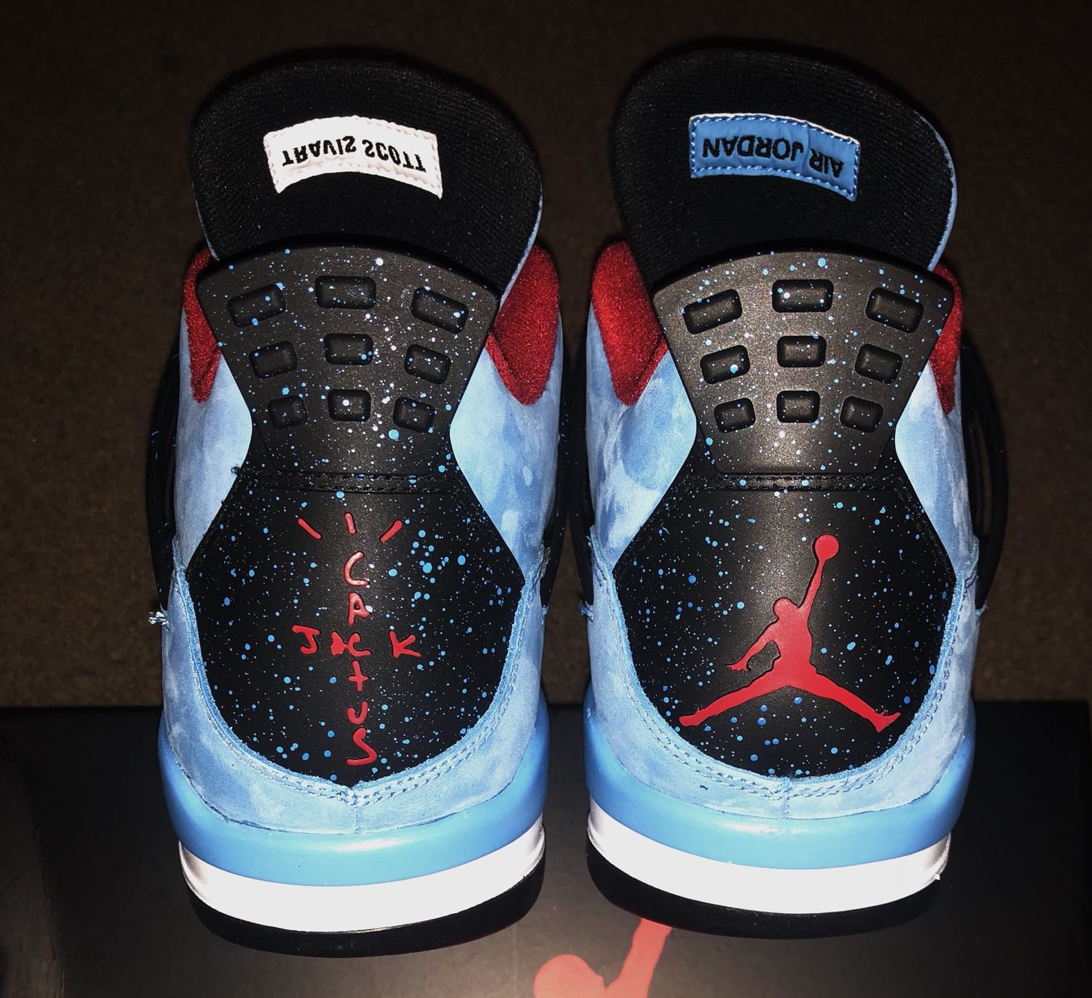 Travis Scott x Air Jordan 4 Oiler Release Date 308497-406 Heel