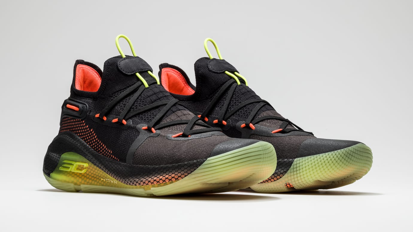 curry 6 orange and green