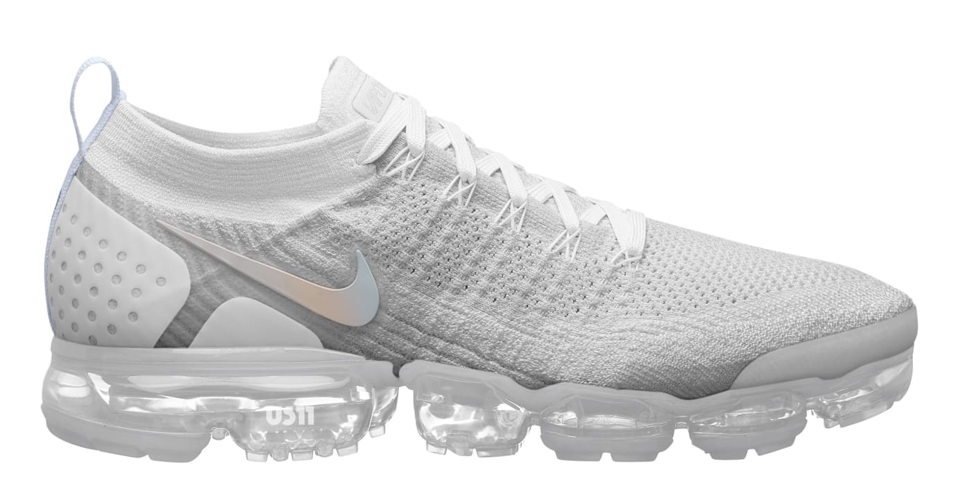 nike vapormax gray and white