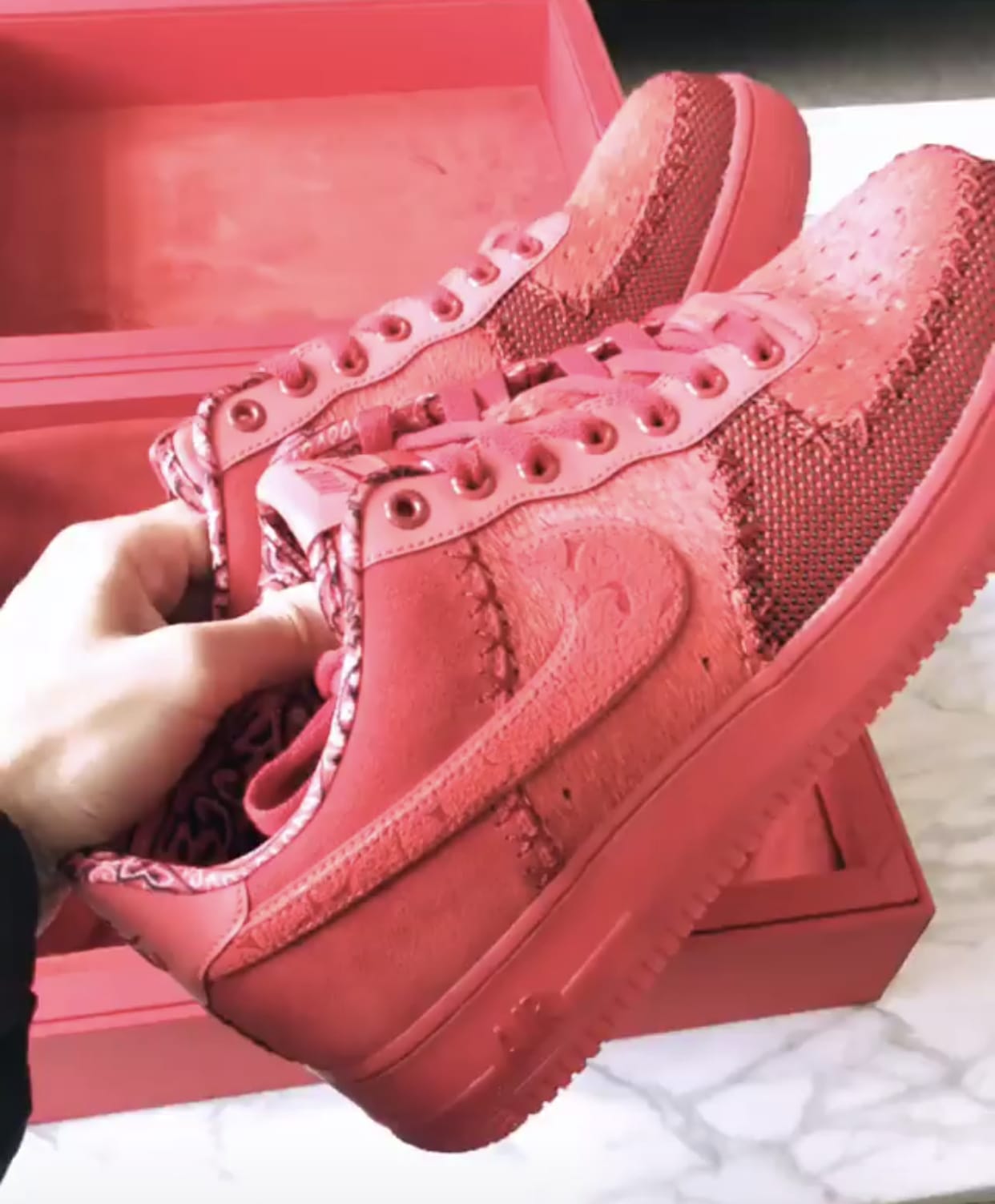 nike air force 1 obj red