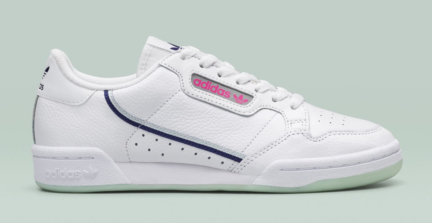 adidas continental 80 pink sole