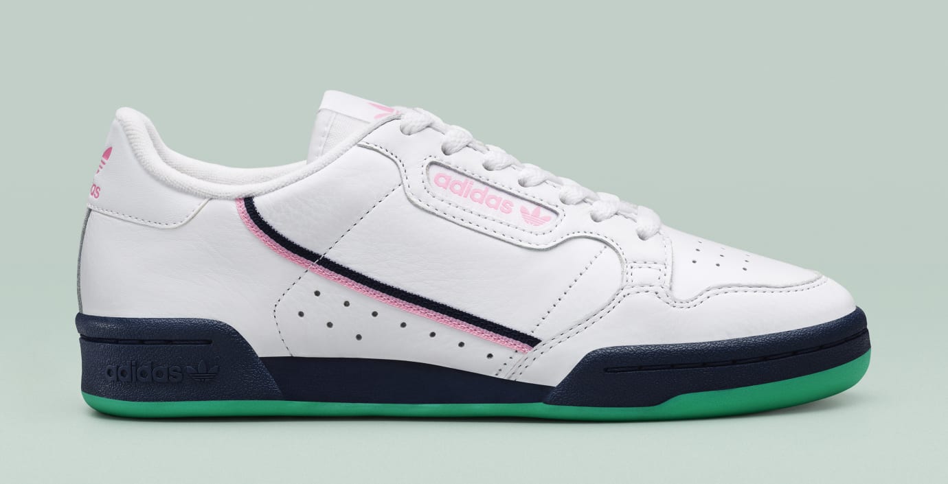 adidas continental 80 pink sole