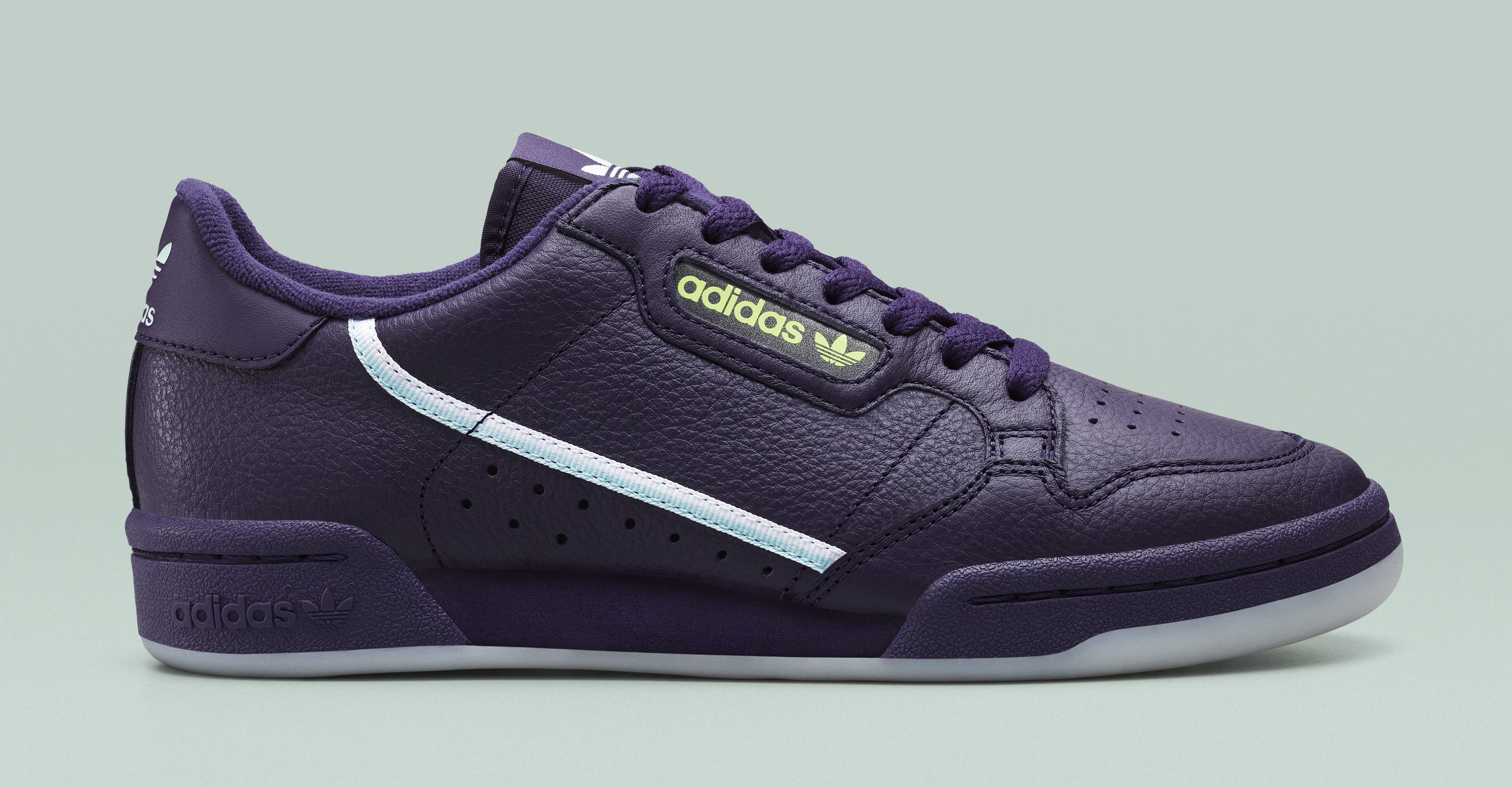 adidas originals continental 80s in mint green