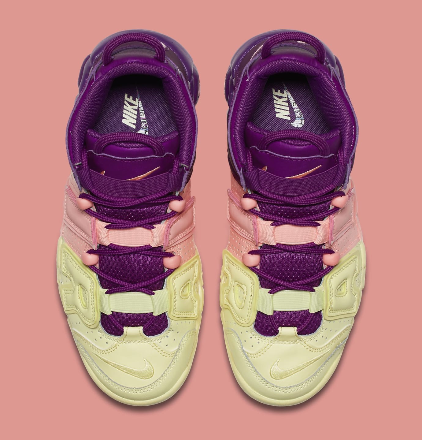 uptempo purple pink yellow