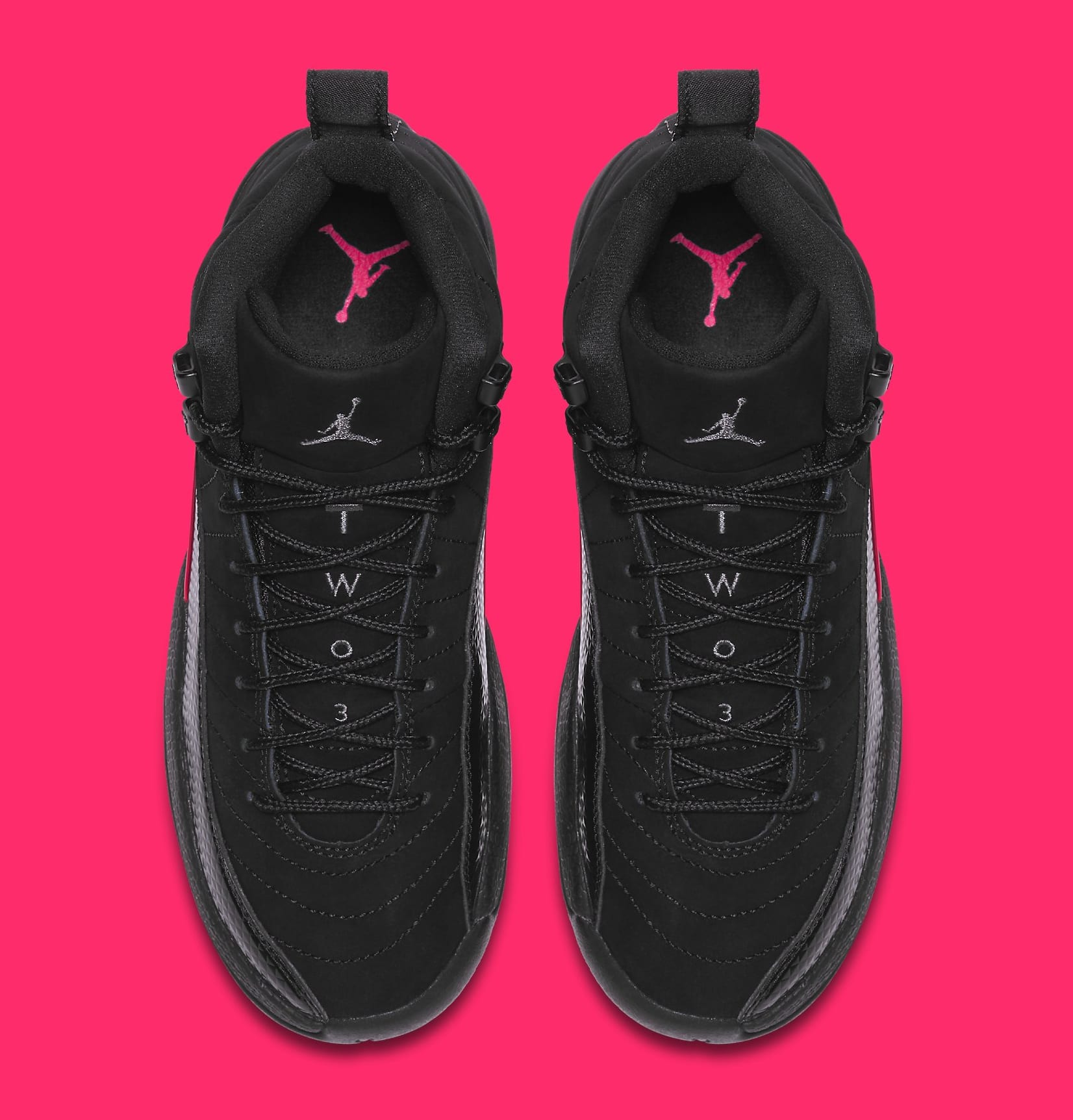 black rush pink 12s