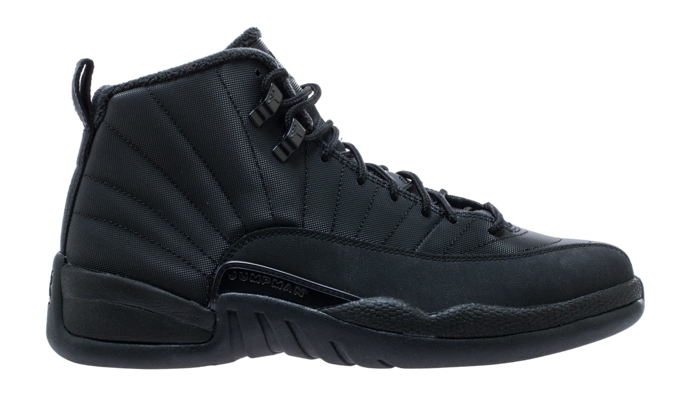 all black suede jordan 12