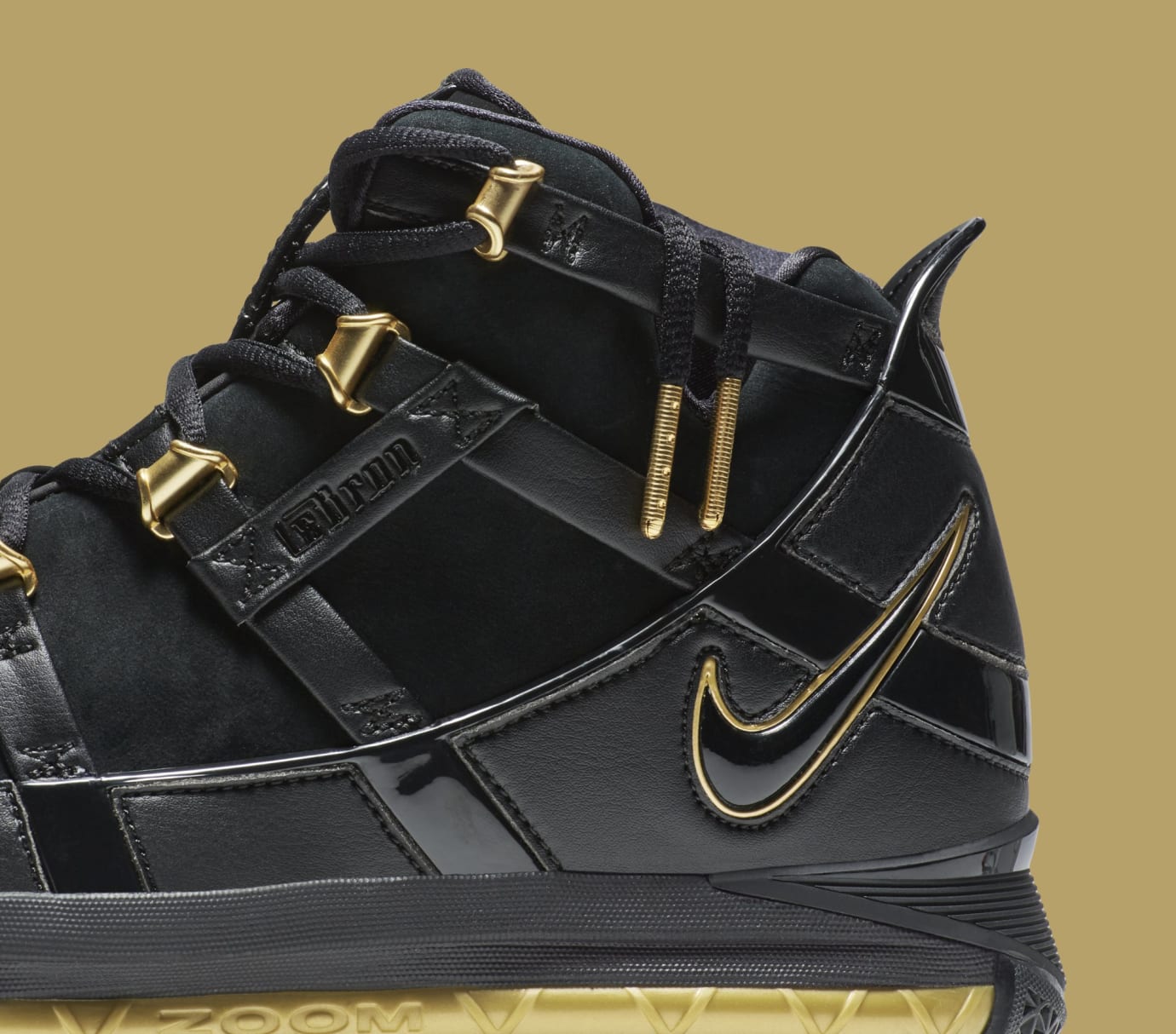 lebron 3 retro black gold