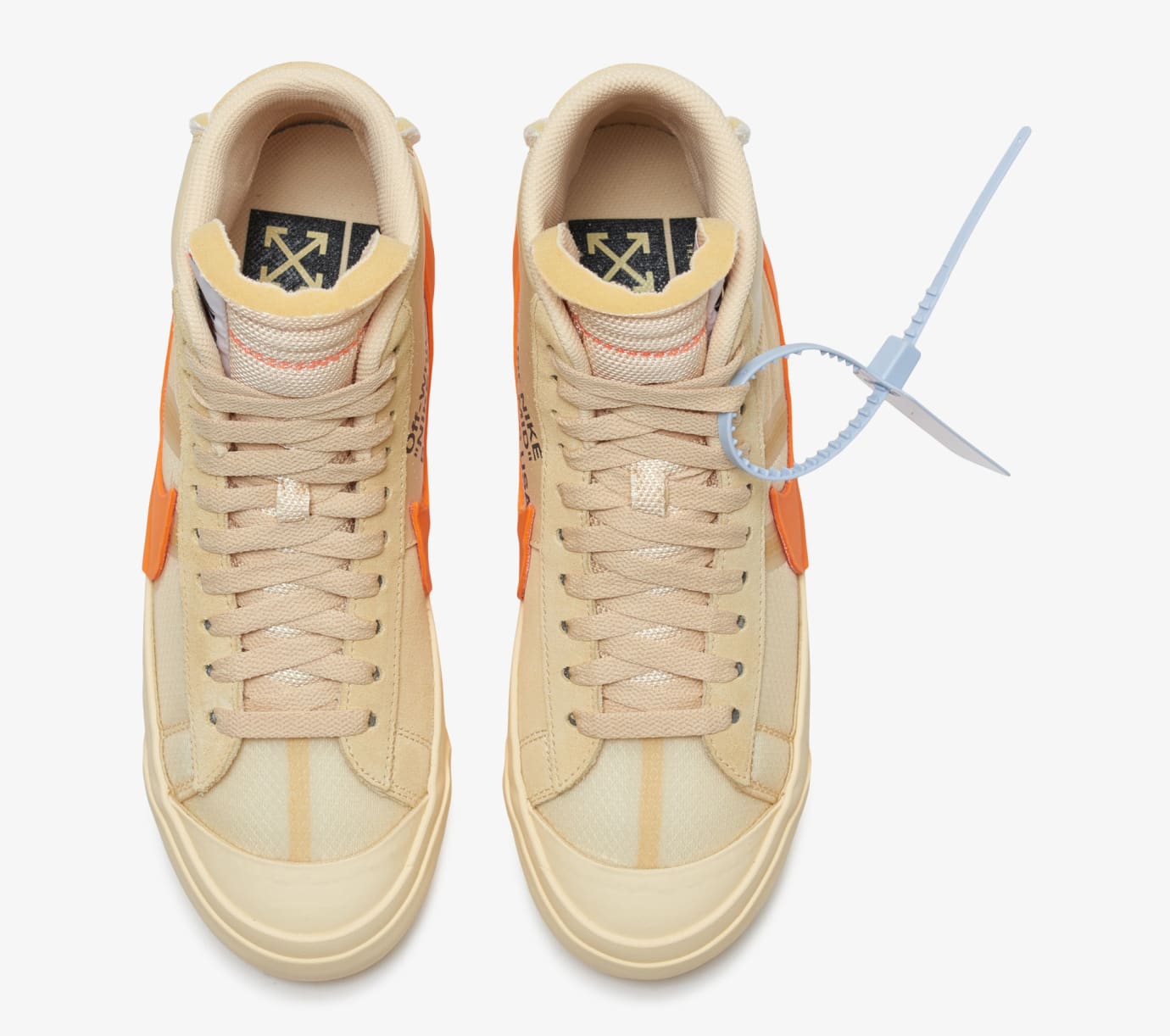 off white blazer tan