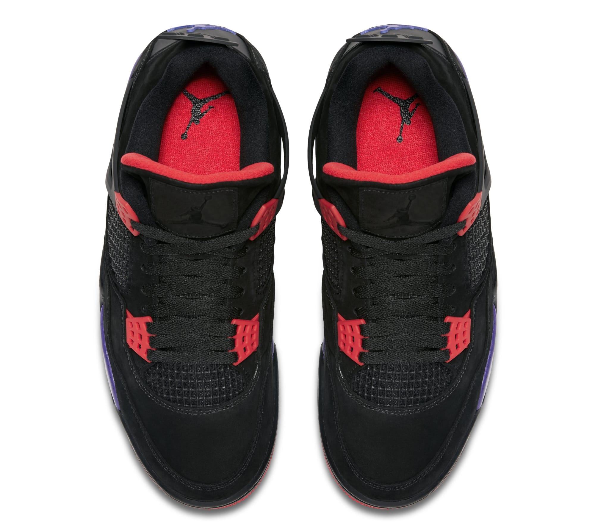 black purple red jordan 4