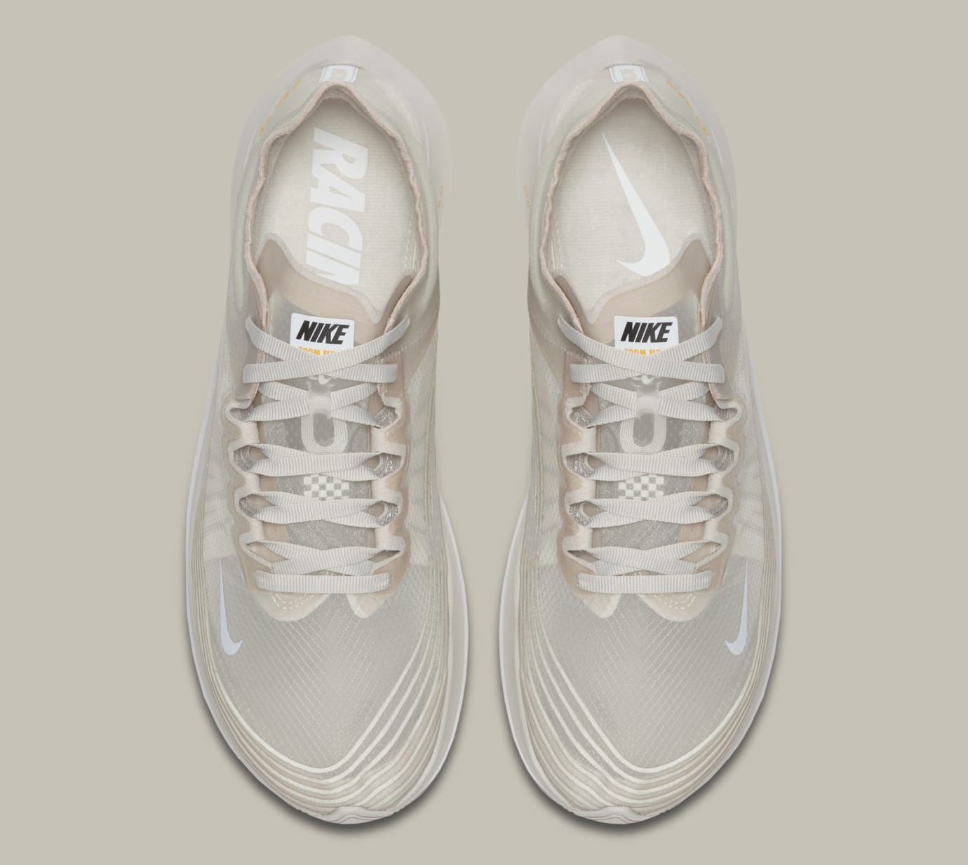 Nike zoom fly sp light bone on feet clearance