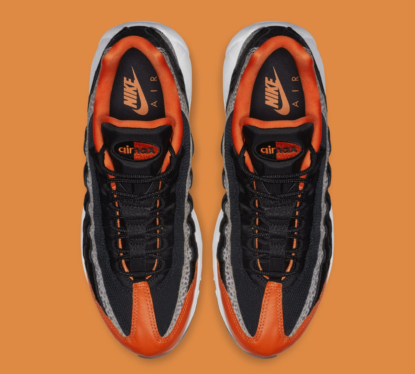 Nike Air Max 95 'Safari' Black/Granite/Safety Orange AV7014-002 Release ...