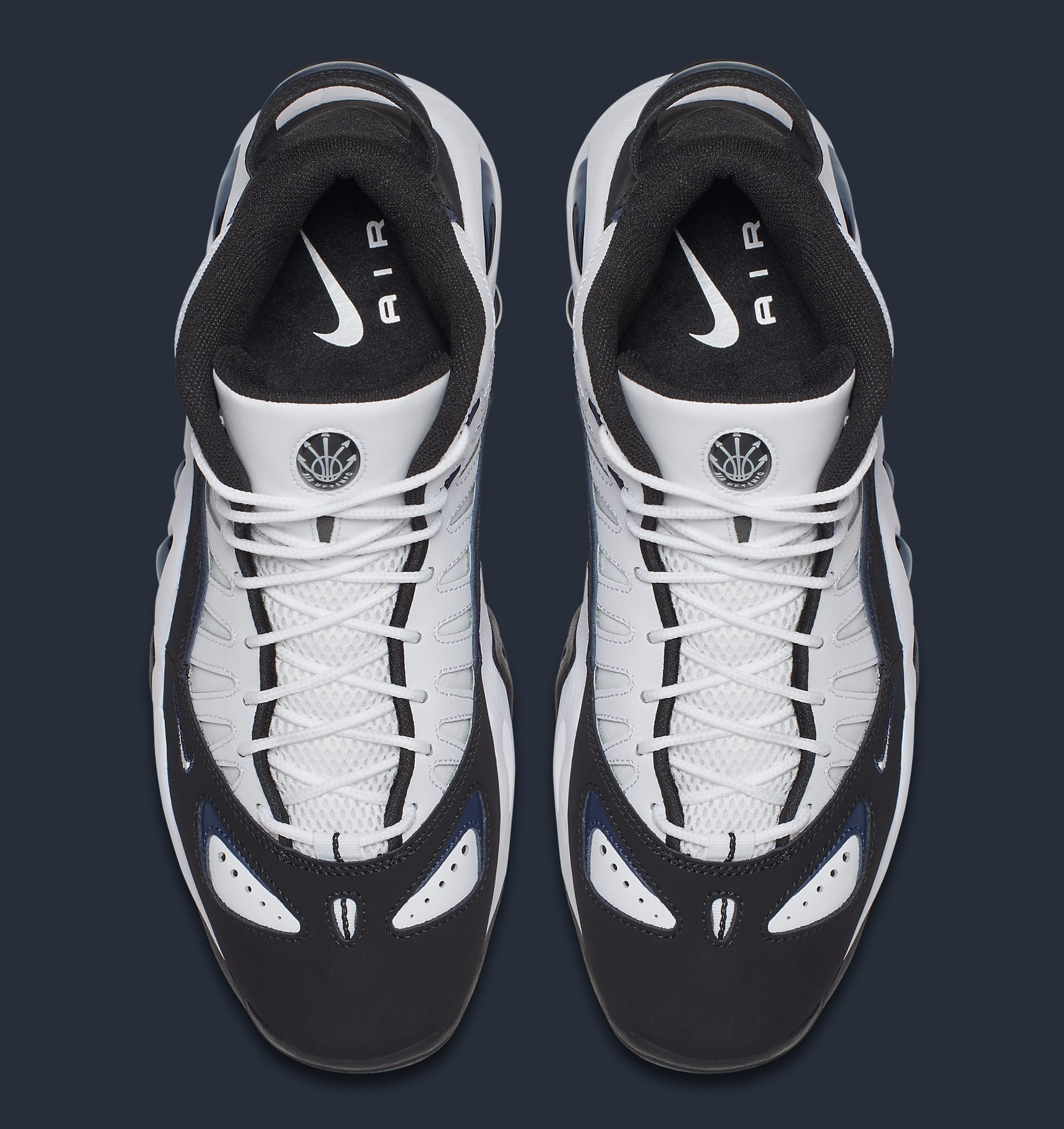 air max uptempo 97 white black college navy