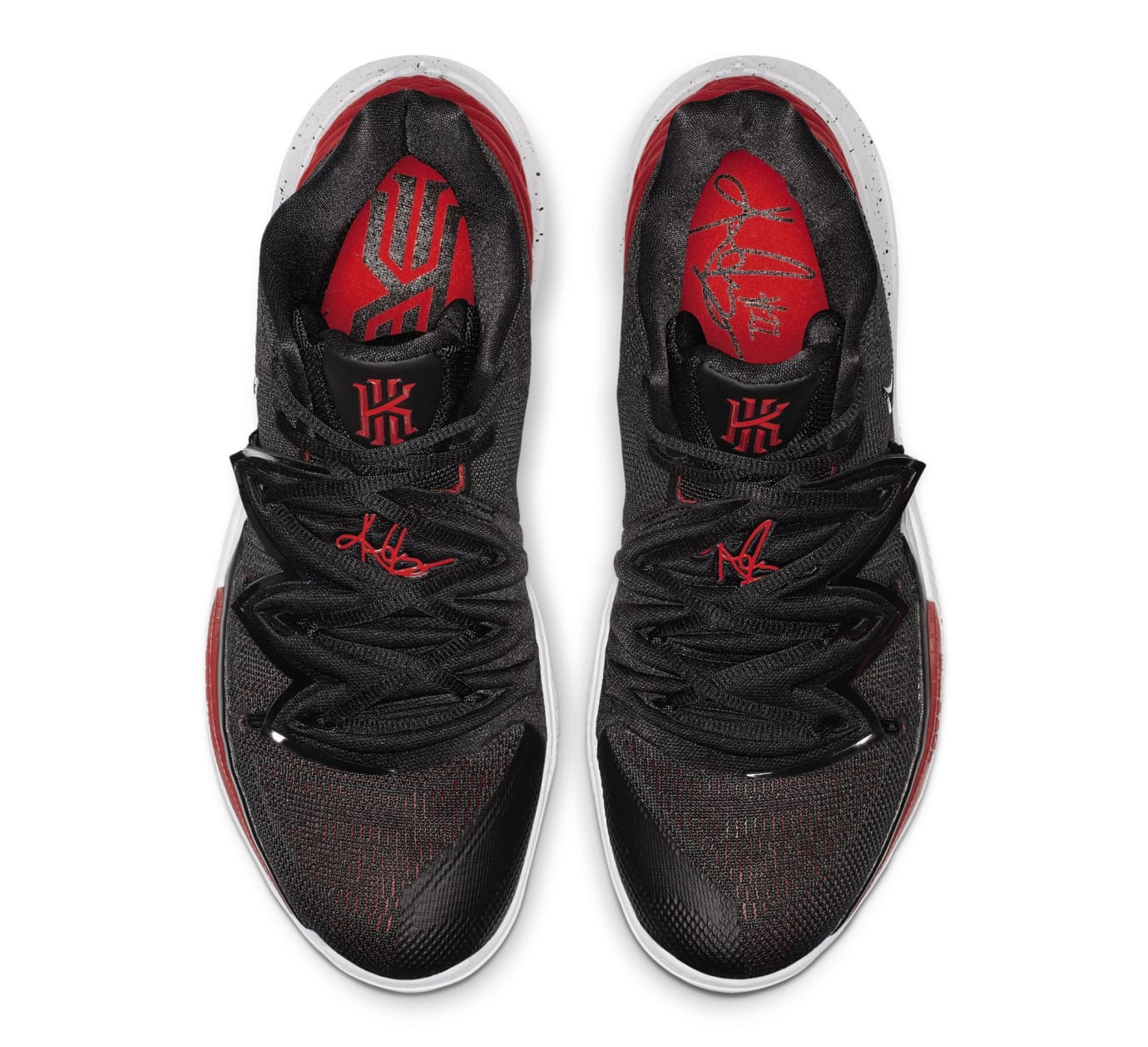 kyrie 5 university red black