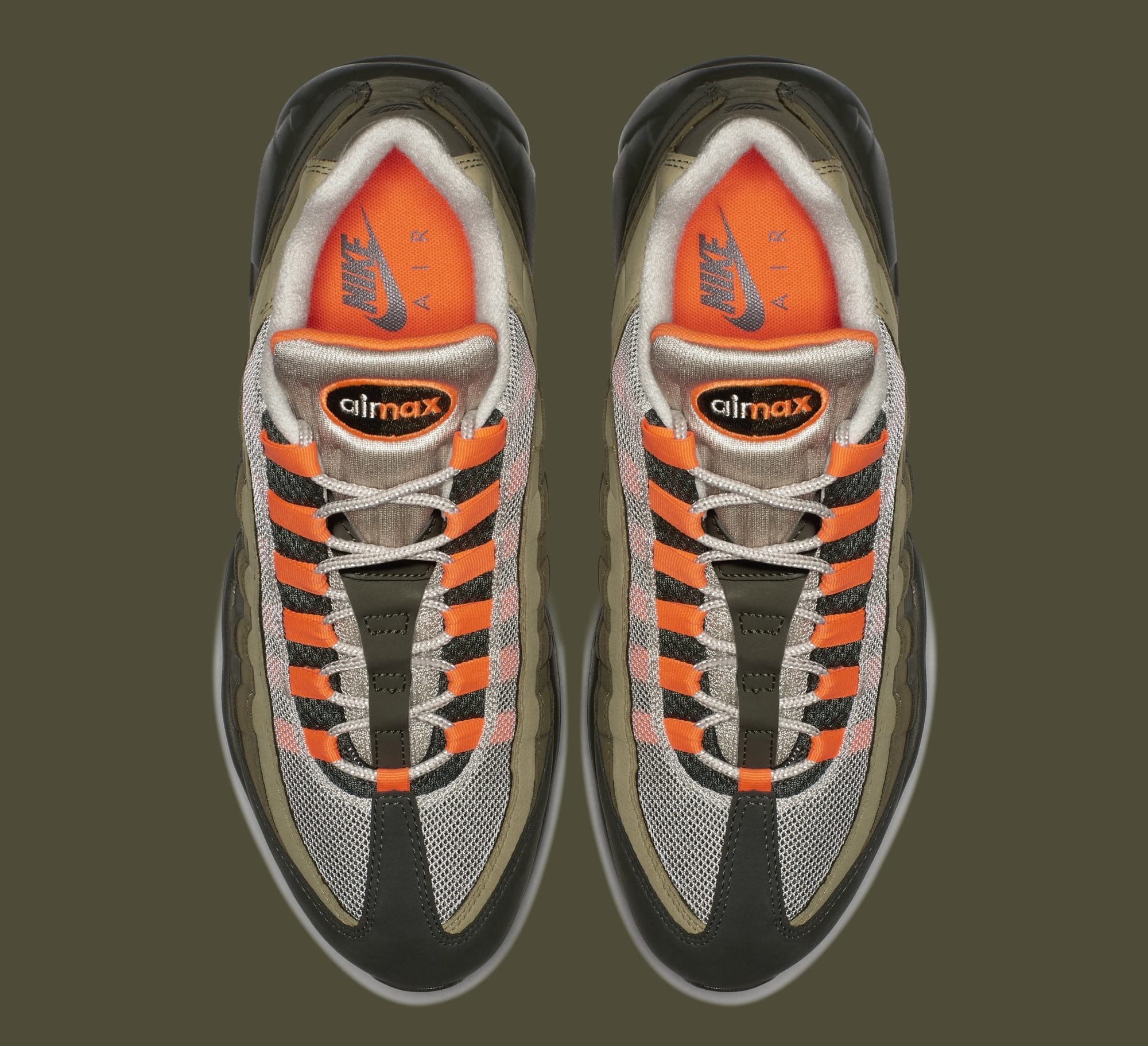 air max 95 total orange on feet