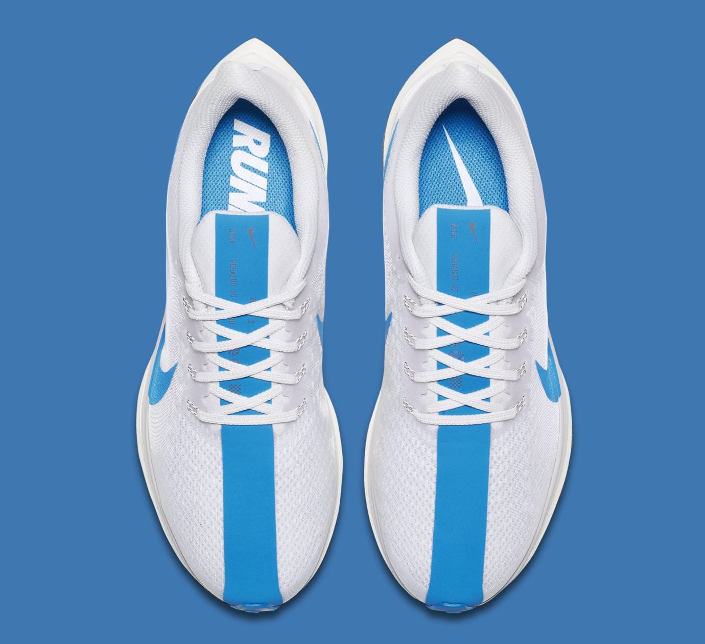 nike zoom pegasus blue and white
