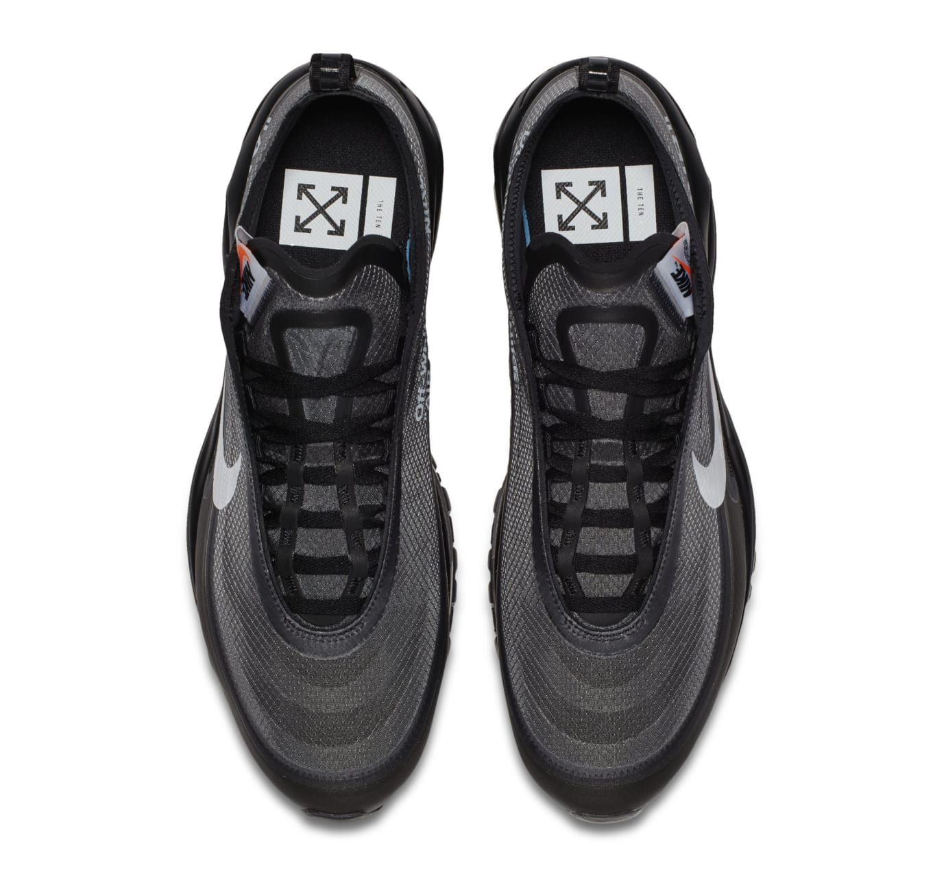 Off-White x Air 97 OG Black/Cone/Black/White AJ4585-001 Release Date | Sole Collector