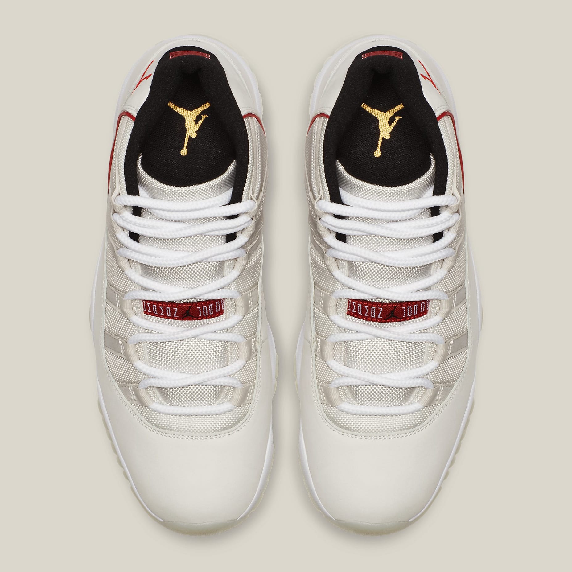 jordan 11 cream and red