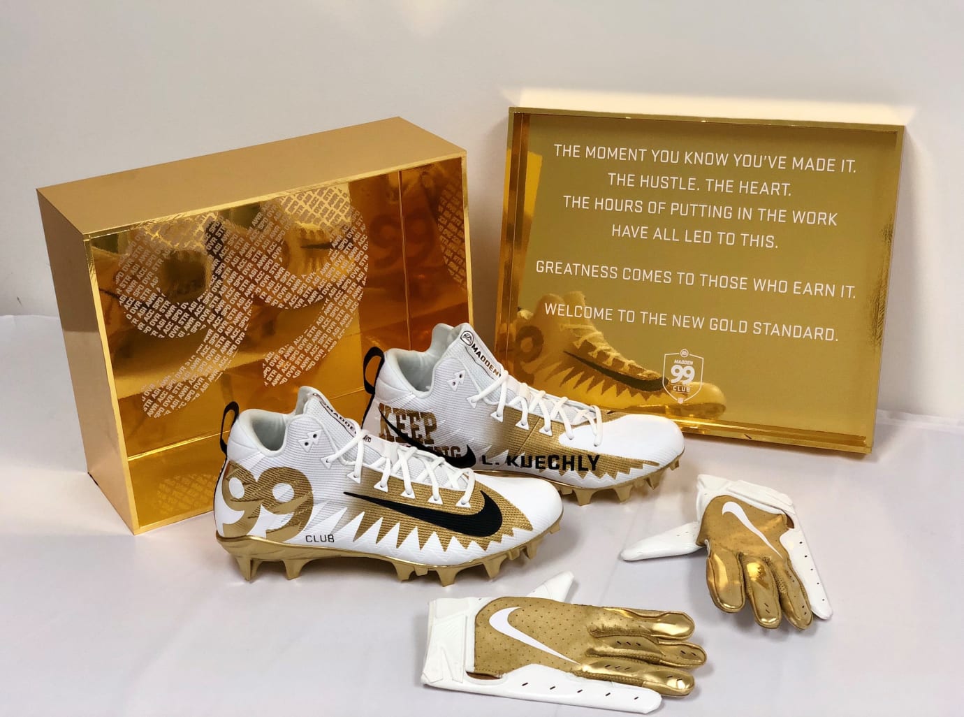 Madden x Nike '99 Club' Custom Cleats With Packaging