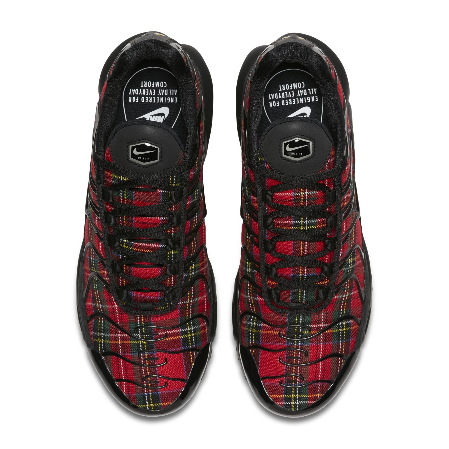 red plaid air max plus