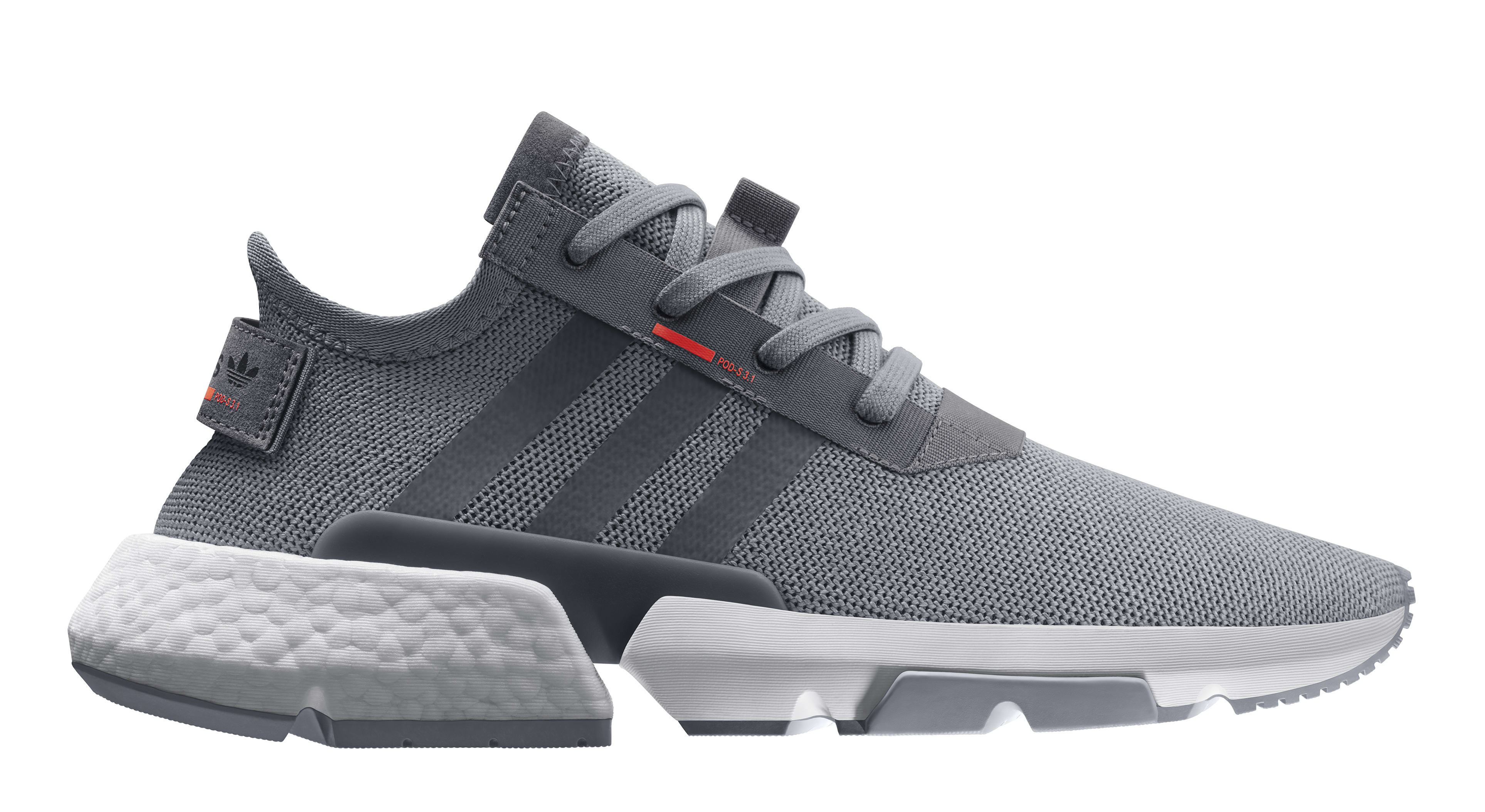 grey adidas pod