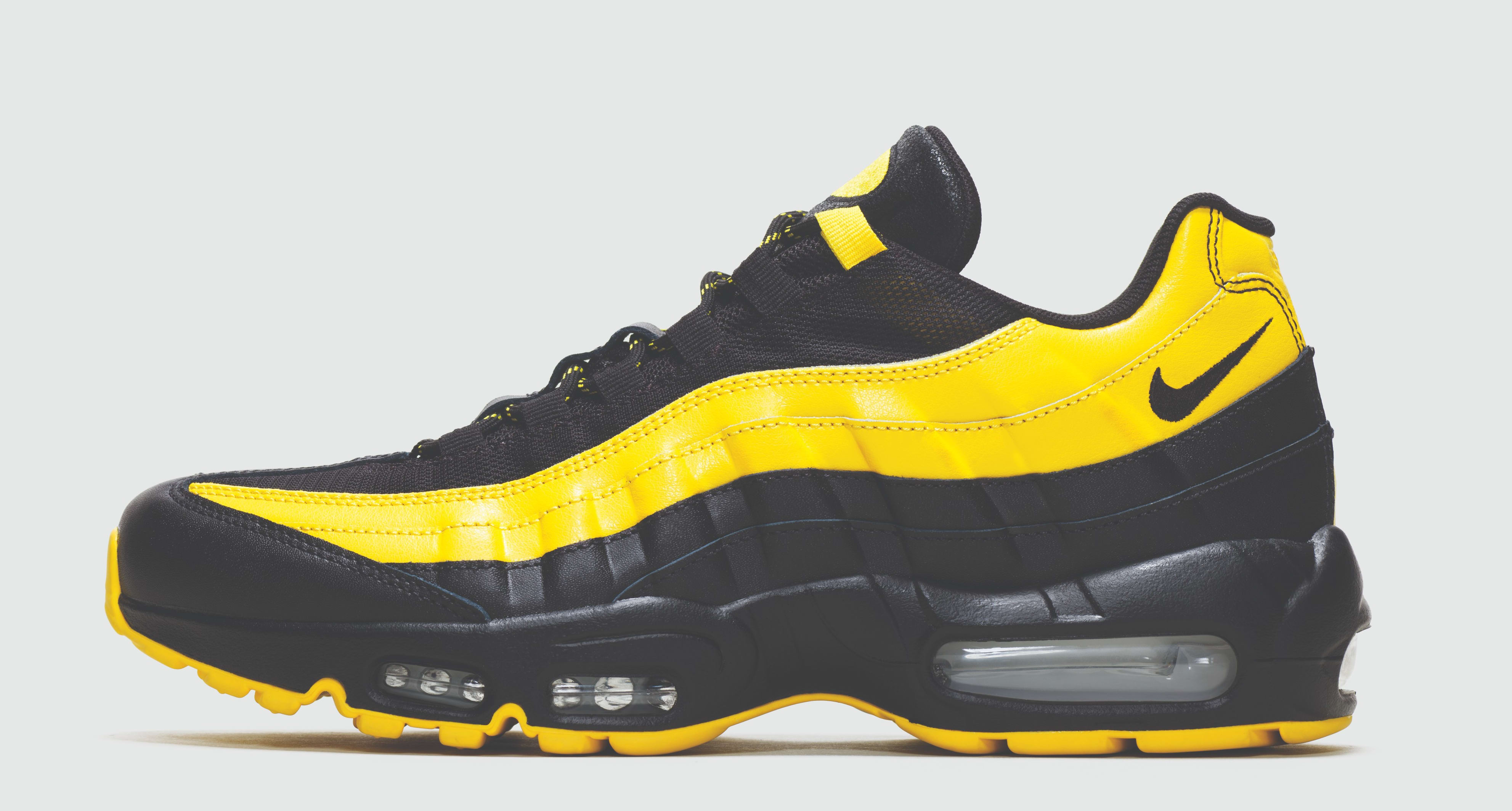 black and yellow nike air