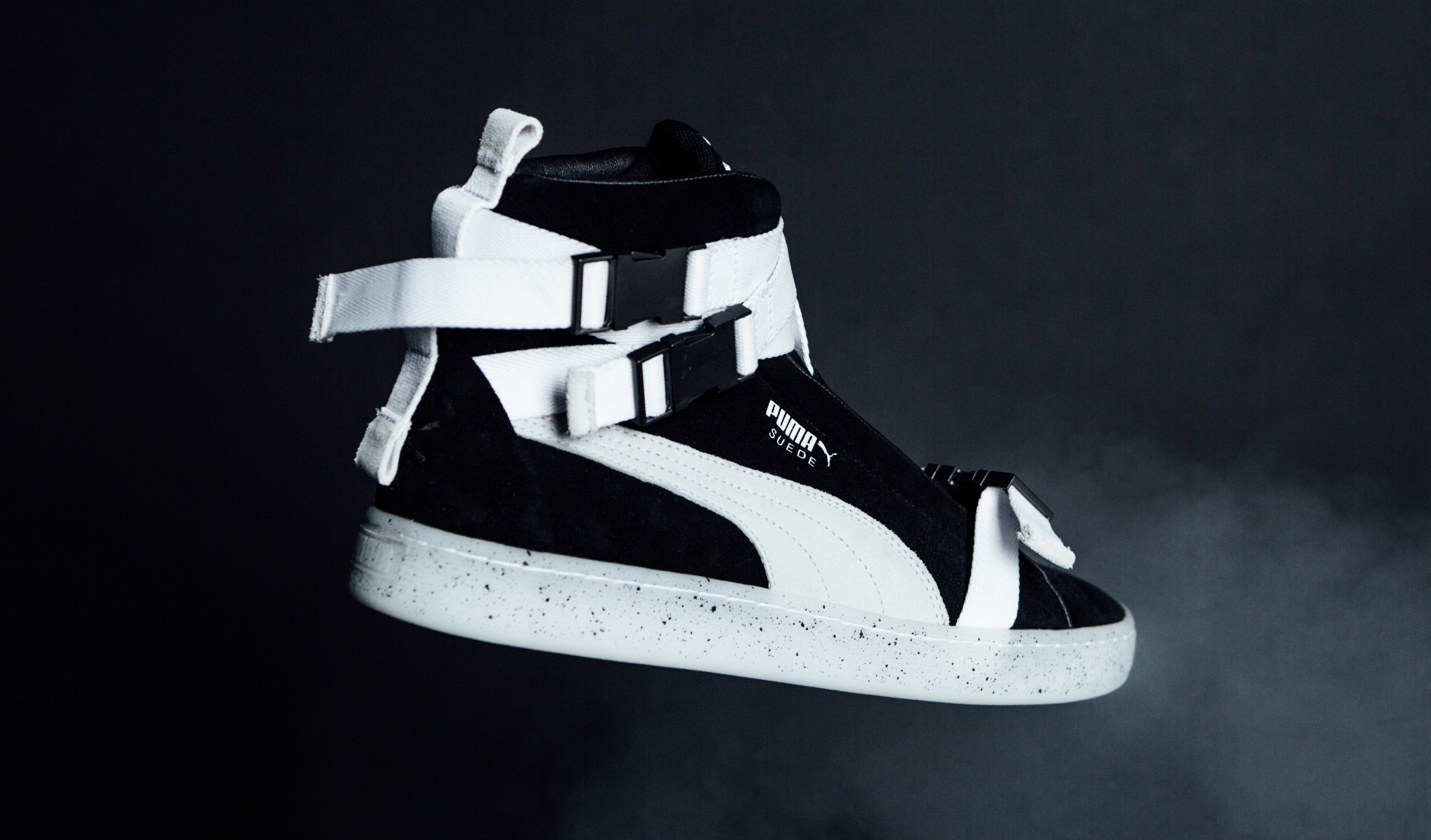 puma suede x the weeknd black